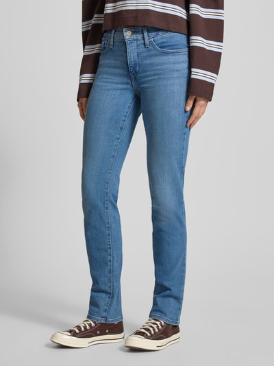 Levi's® 300 Jeansy o kroju straight fit z naszywką z logo model ‘314™ SHAPING STRAIGHT’  Błękitny 4