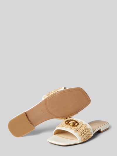 Guess Slides mit Label-Detail Modell 'TAMARRA' Offwhite 4