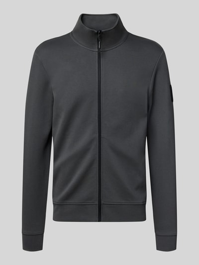 Tom Tailor Denim Regular fit sweatjack van katoenmix Antraciet - 2