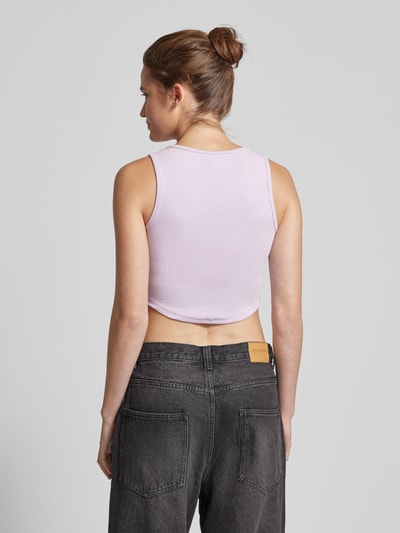 FELICIOUS Crop Top mit Strasssteinbesatz Flieder 5