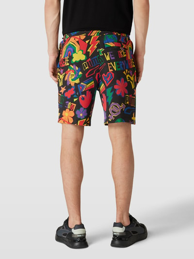 PUMA PERFORMANCE Sweatshorts met all-over print, model 'DOWNTOWN PRIDE' Zwart - 5