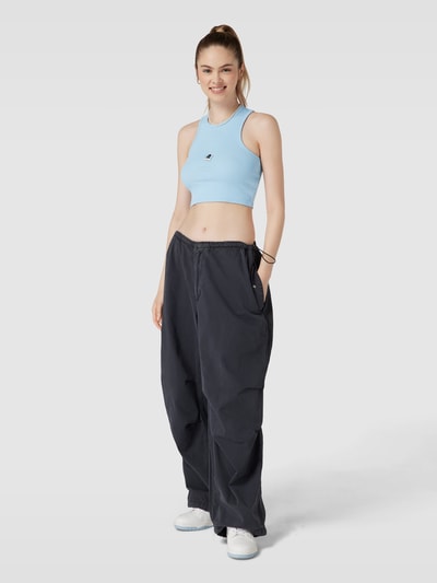 REVIEW Tanktop in Ripp-Optik Sky Melange 1
