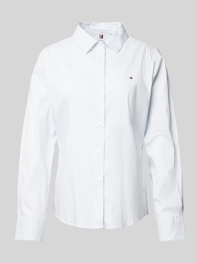 Tommy Hilfiger Overhemdblouse met knoopsluiting Lichtblauw - 1