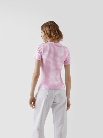 Jacquemus T-Shirt mit Allover-Muster Hellrosa 5