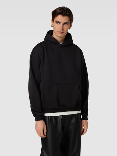 Qunto Oversized Hoodie mit Label-Detail Black 4