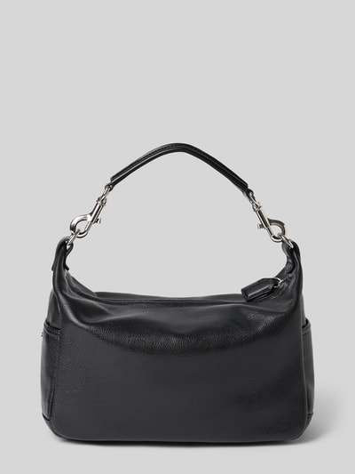 MANGO Shoulder Bag aus echtem Leder Modell 'PIPO' Black 3