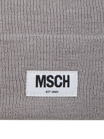 MSCH Copenhagen Beanie mit Logo Modell 'Mojo' Silber Melange 2