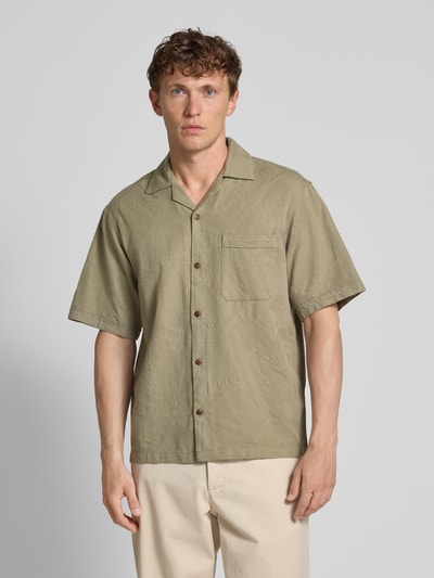 Jack & Jones Premium Freizeithemd mit Reverskragen Modell 'LUKE' Oliv 4