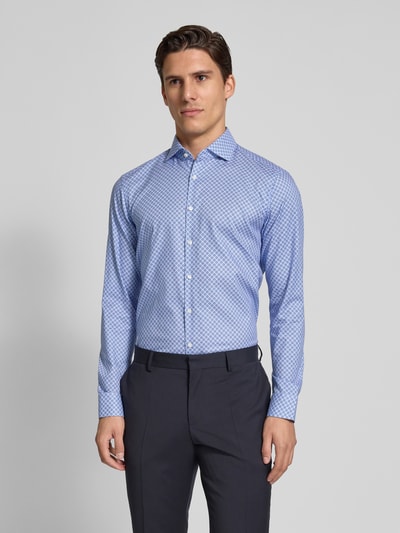 Jake*s Koszula biznesowa o kroju regular fit z kołnierzykiem typu cutaway Błękitny 4