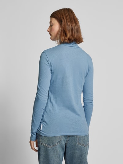 Marc O'Polo Denim Longsleeve mit Rollkragen Hellblau 5