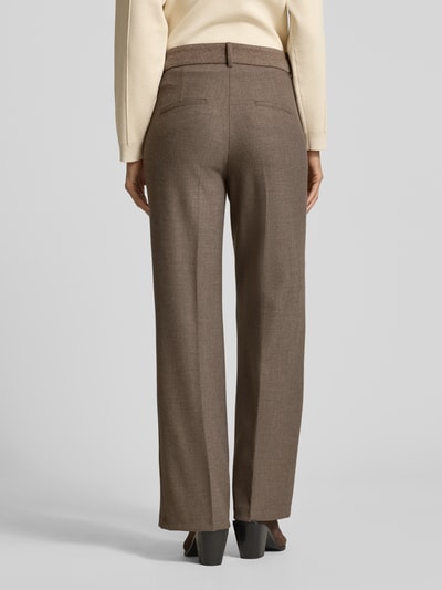 Cambio Spodnie w kant model ‘AMELIE’ Średniobrązowy 5