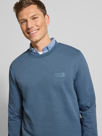 Marc O'Polo Regular Fit Sweatshirt aus reiner Baumwolle  Petrol 3