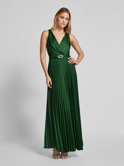 Lauren Ralph Lauren Abendkleid mit Taillengürtel Modell 'JARIETA' Gruen 4