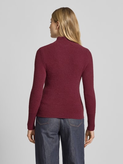 Guess Strickpullover mit Stehkragen Modell 'MARION' Bordeaux 5