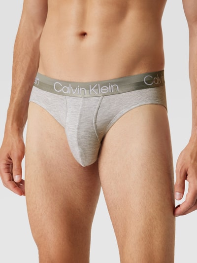 Calvin Klein Underwear Slip mit Logo-Bund im 3er-Pack Gelb 3