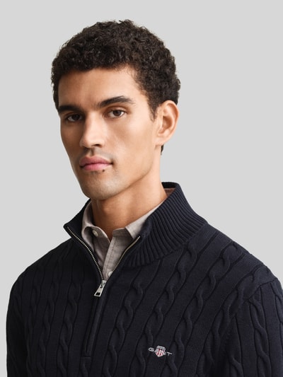 GANT Troyer mit Half Zip Marine 3