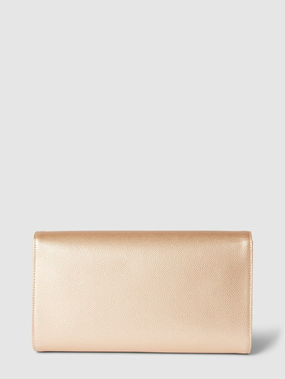 VALENTINO BAGS Clutch met labelapplicatie, model 'DIVINA' Goud gemêleerd - 4