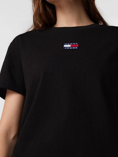 Tommy Jeans T-shirt met labelpatch Zwart - 3