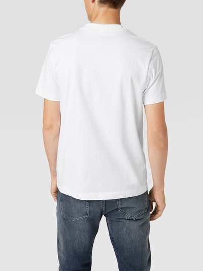 Calvin Klein Jeans T-Shirt mit unifarbenem Design Weiss 5