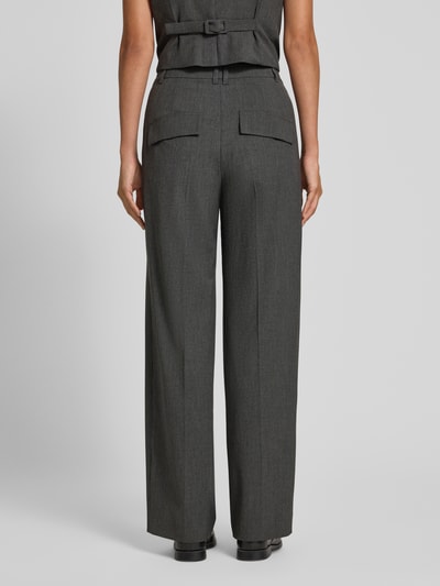 Marc Cain Spodnie z szeroką nogawką w kant Średnioszary 5