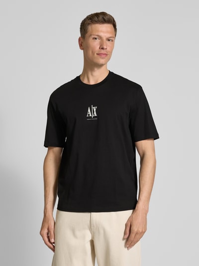 ARMANI EXCHANGE T-Shirt mit Label-Print Black 4