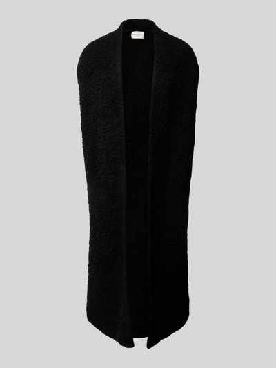 Marc O'Polo Longline Strickweste aus Bouclé-Schurwoll-Mix Black 1