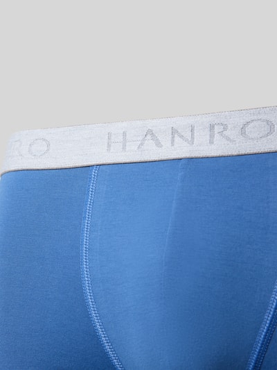 Hanro Boxershort met elastische logo in band in een set van 2 stuks Marineblauw - 2