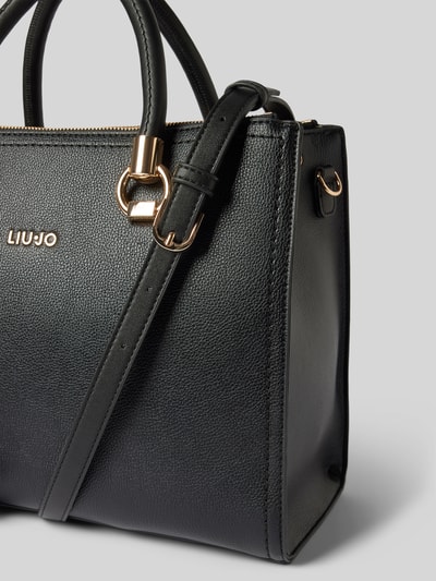 Liu Jo White Handtasche mit Label-Detail Modell 'MANHATTAN' Black 3