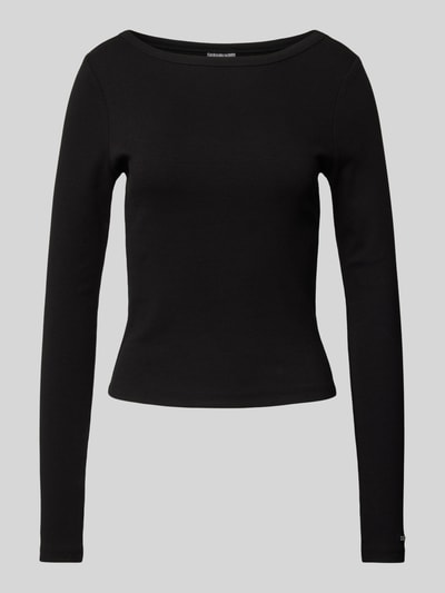 AIMN Longsleeve mit Rundhalsausschnitt Modell 'Ease' Black 2