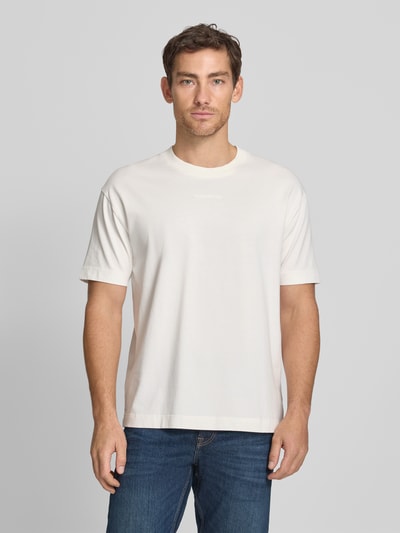 Marc O'Polo Relaxed Fit T-Shirt aus reiner Baumwolle Offwhite 4
