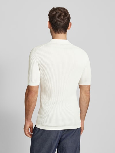 Mango Regular Fit Poloshirt mit Knopfleiste Modell 'talaia' Offwhite 5