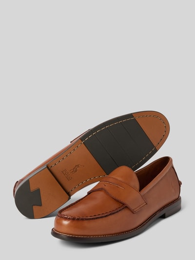 Polo Ralph Lauren Penny-Loafer aus echtem Leder Modell 'ALSTON' Cognac 4