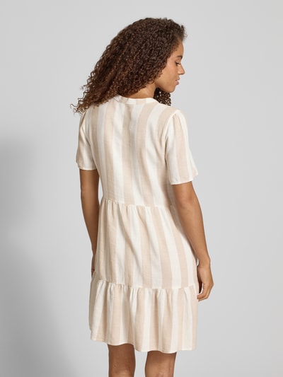 Only Comfort Fit Freizeitkleid aus Viskose-Leinen-Mix Modell 'TIRI-CARO' Sand 5