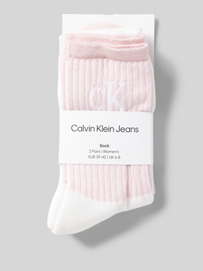 Calvin Klein Jeans Socken mit elastischem Rippenbündchen im 2er-Pack Weiss 3