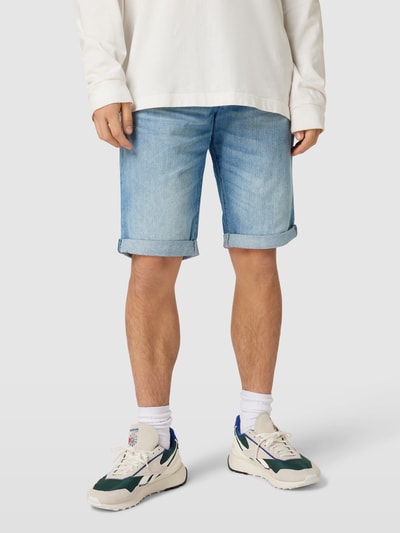 G-Star Raw Jeansbermudas mit Label-Patch Jeansblau Melange 4