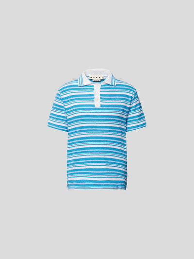 Marni Poloshirt mit Streifenmuster Blau 2