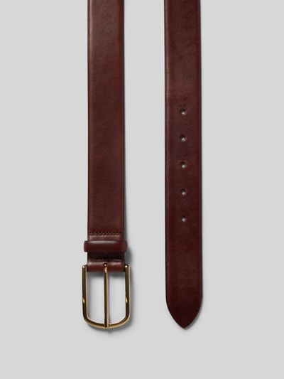 Produktfoto, Ledergürtel aus echtem Leder von LLOYD, brauner Gürtel mit Dornschließe in metallic, klassische Passform, 3 cm breit