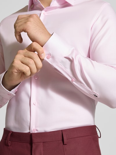 SEIDENSTICKER Slim Fit Business-Hemd mit Knopfleiste Rose 3