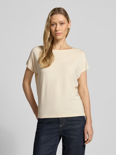 s.Oliver RED LABEL Loose Fit T-Shirt aus Viskose-Mix Ecru 4