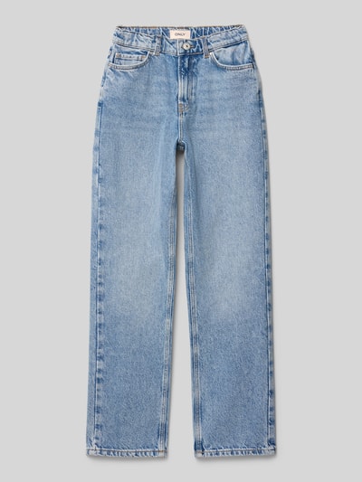 Only Straight Fit Jeans aus reiner Baumwolle Modell 'AUTHENTIC' Blau 1