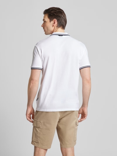 Napapijri Regular fit poloshirt met labelbadge, model 'MACAS' Wit - 5