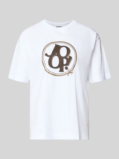 JOOP! T-shirt z nadrukiem z logo model ‘Tashi’ Biały 2