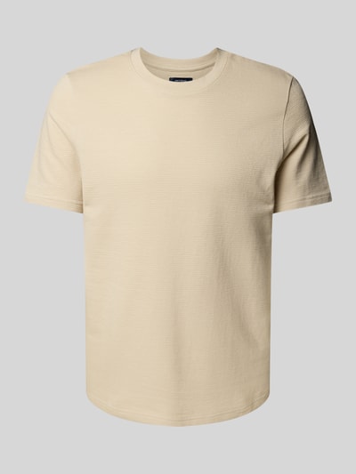 MCNEAL T-Shirt mit geripptem Rundhalsausschnitt Beige 2
