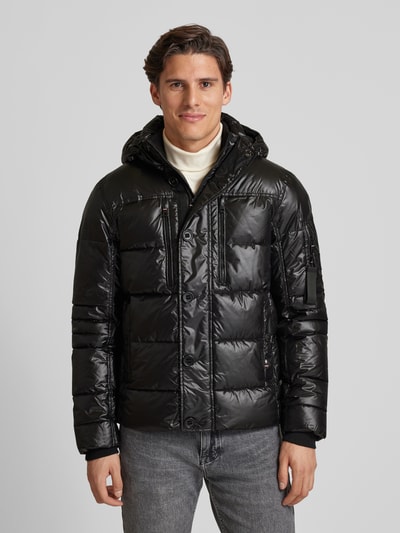 Tom Tailor Regular Fit Pufferjacke mit abnehmbarer Kapuze Black 4