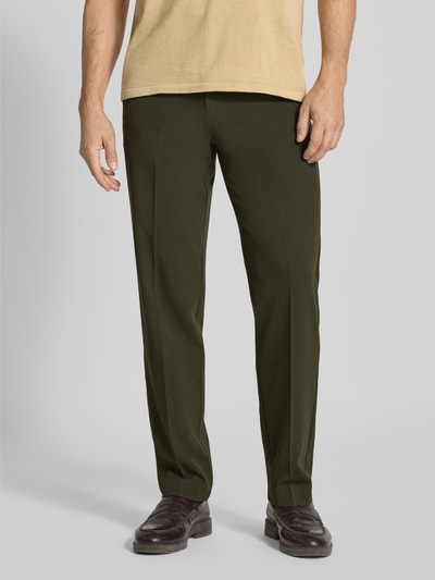 Lindbergh Relaxed Fit Stoffhose mit Bügelfalten Dunkelgruen 4