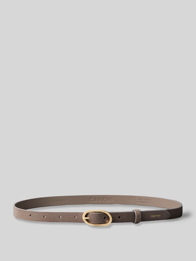 CK Calvin Klein Riem van echt leer met labelopschrift Beige - 3