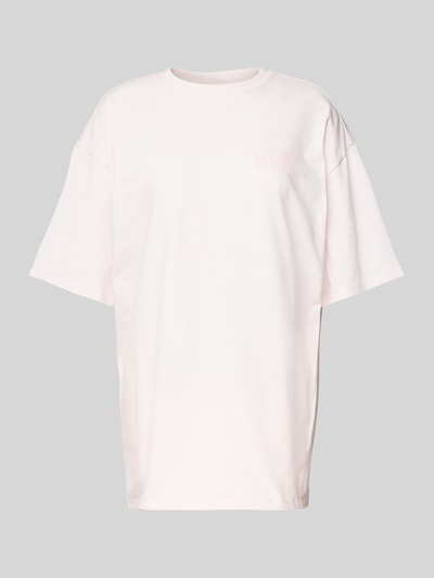 Review Oversized T-Shirt mit Label-Print Rose 2