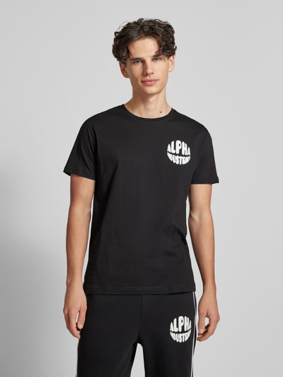 Alpha Industries T-Shirt mit Label-Print Black 4