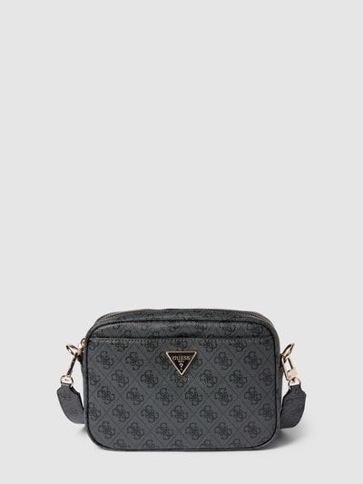 Guess Handtasche mit Label-Applikation Modell 'MERIDIAN' Graphit 2