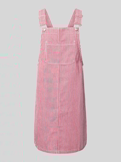 Pieces Regular fit tuinjurk van katoenmix, model 'ALLO' Bordeaux - 2